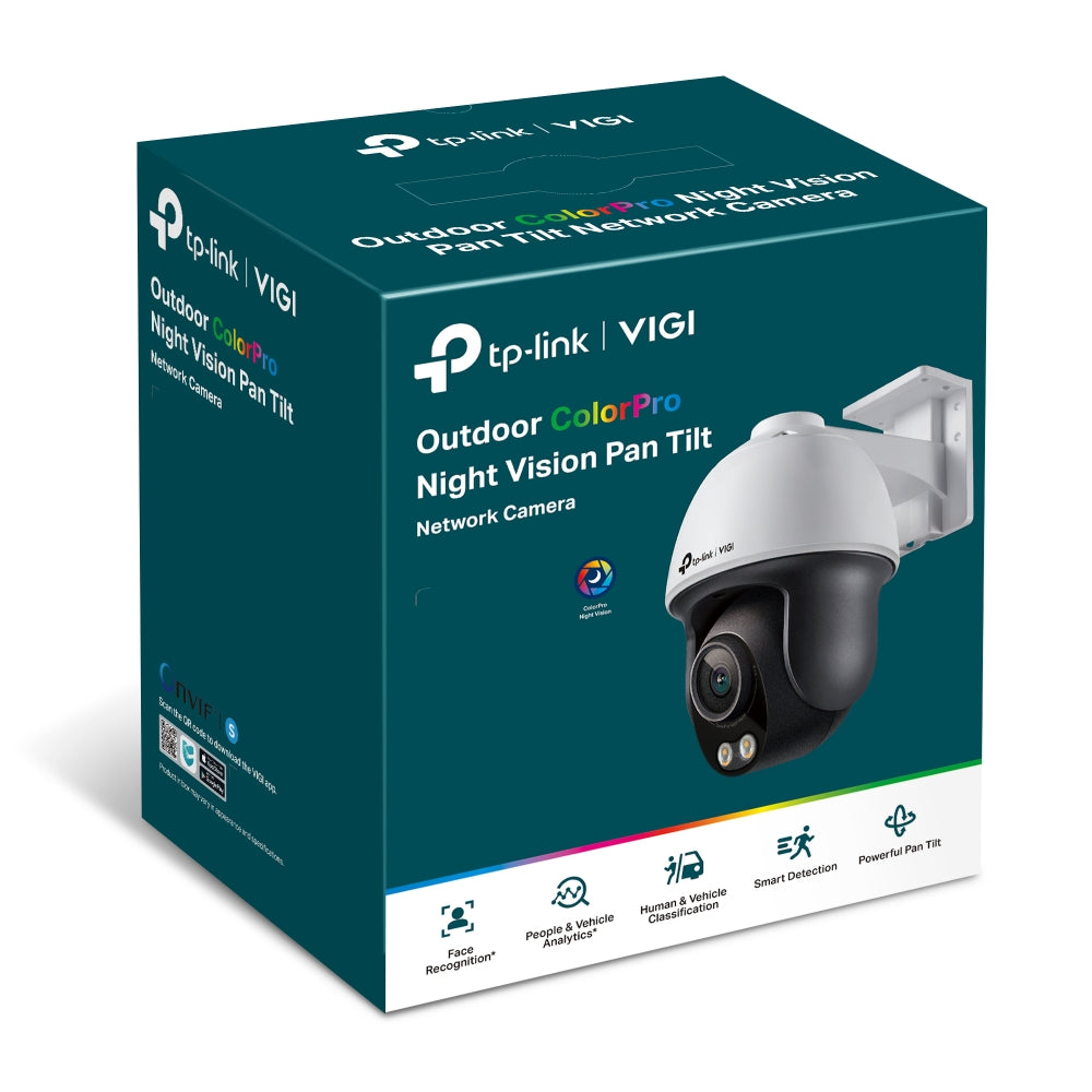 TP-Link VIGI C540S | 4MP ColorPro 極致全彩戶外旋轉式網路攝影機 (無須補光燈 + 360° 全景監控 + 人車 AI 辨識) - PhoneStore 豐達網上商店