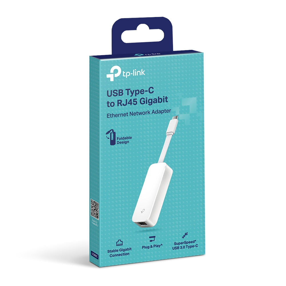 TP-Link UE300C | USB-C 轉 Gigabit 高速有線網卡 (1000Mbps / 輕巧折疊設計 / 隨插即用) - PhoneStore 豐達網上商店