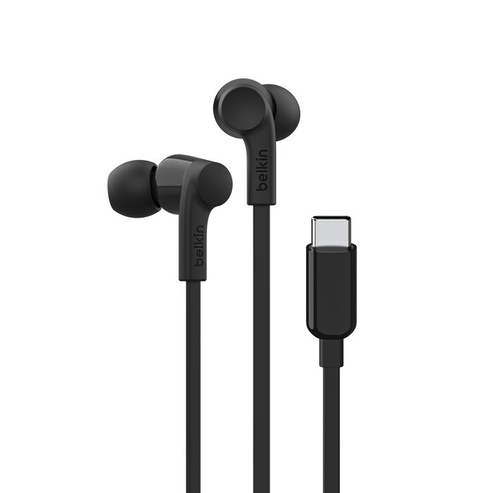 Belkin G3H0002btBLK SoundForm™ 入耳式有線耳機 配備 USB-C 接頭 (黑色)
