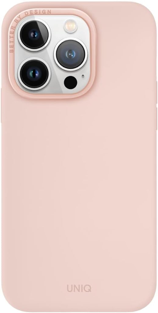 UNIQ Lino Hue Phone Case Compatible with iPhone 15 Pro, MagClick Magnetic Charging Compatible (Pink)