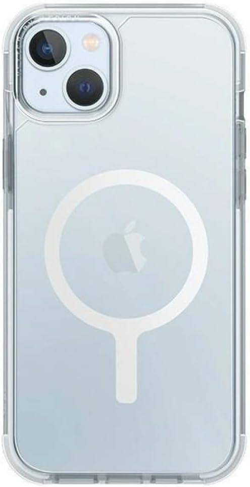 UNIQ Combat Phone Case Compatible with iPhone 15, MagClick Magnetic Charging Compatible (White)