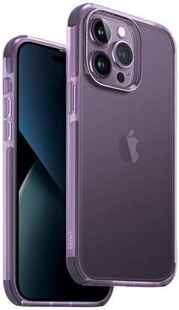 UNIQ Combat (MagClick Magnetic Charging Compatible) Phone Case Compatible with iPhone 14 Pro (Purple)