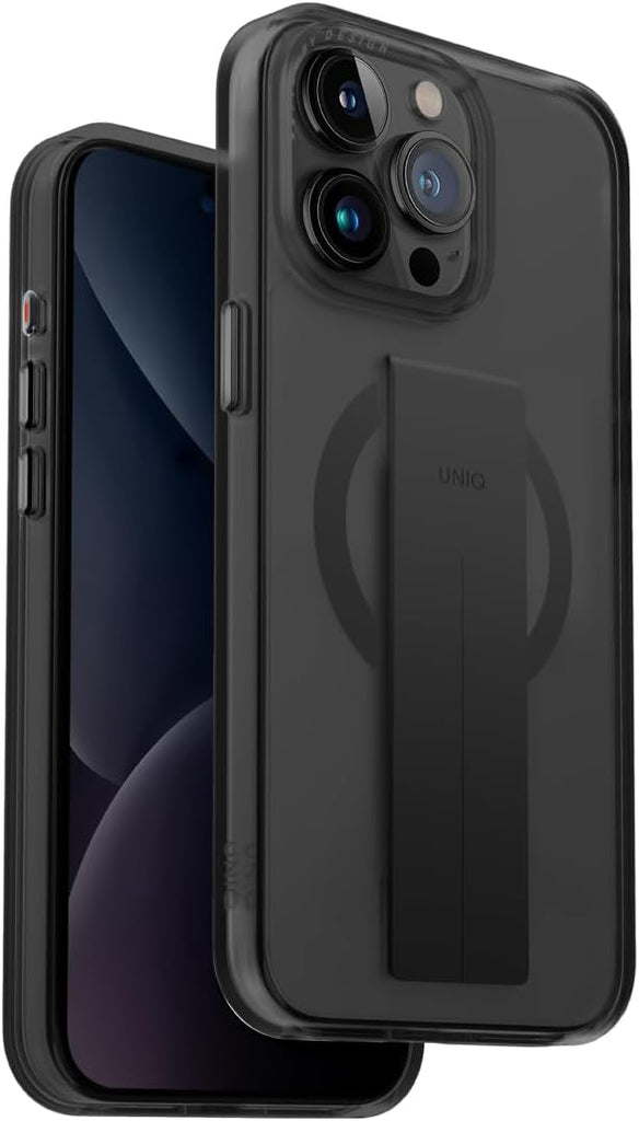UNIQ Heldro Mag Handyhülle kompatibel mit iPhone 15 Pro, MagClick Magnetisches Laden kompatibel (Blau) 