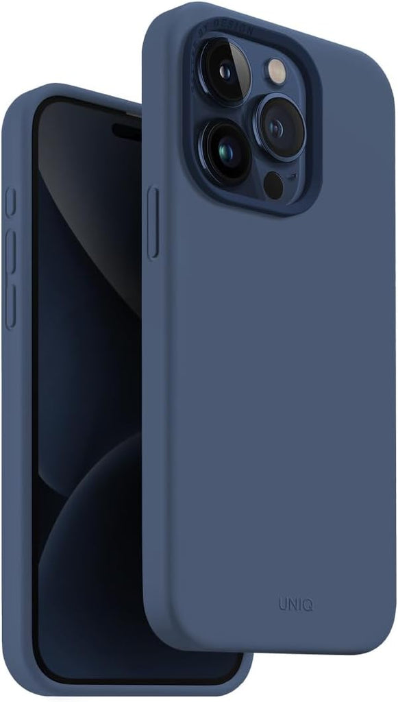 UNIQ Lino Hue Phone Case Compatible with iPhone 15 Pro, MagClick Magnetic Charging Compatible (LinoOrange)