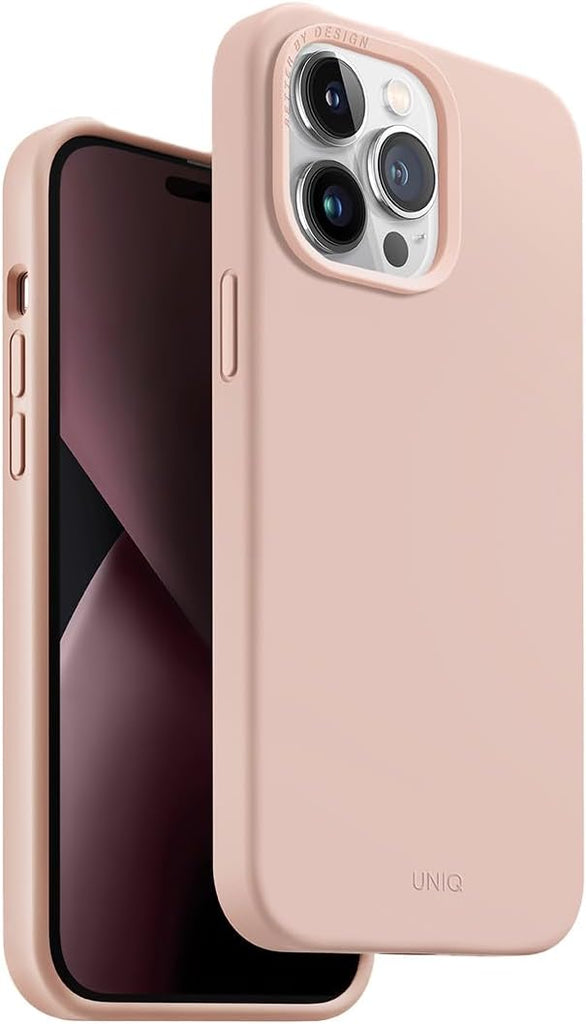 UNIQ Lino Hue (MagClick Magnetic Charging Compatible) Phone Case Compatible with iPhone 14 Pro Max (Pink)