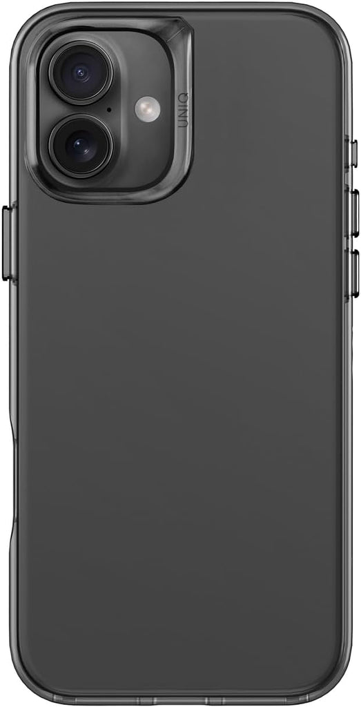 UNIQ AIR Fender Phone Case Compatible with Hybrid iPhone 16 Plus (2024) 6.7 (Grey Tinted)