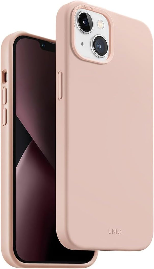 UNIQ Lino Phone Case Compatible with iPhone 14 Plus (Pink)