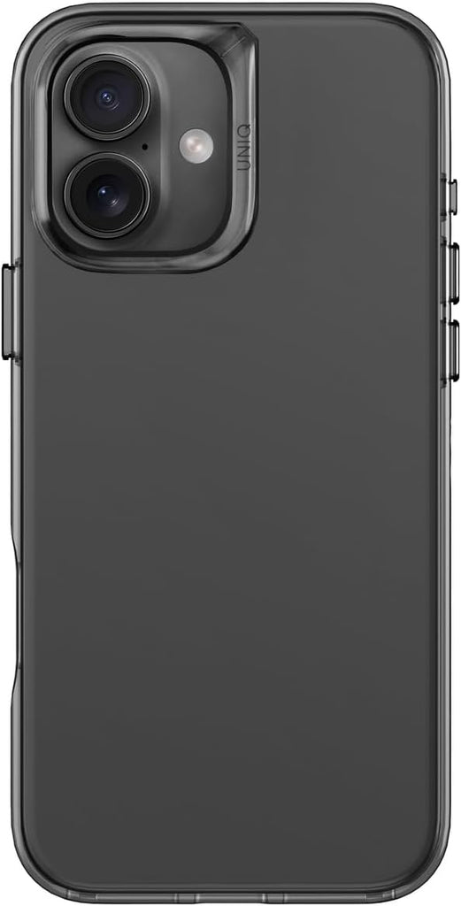 UNIQ AIR Fender Phone Case Compatible with Hybrid iPhone 16 (2024) 6.1 (Grey Tinted)