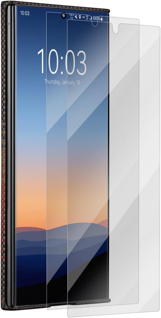 pitaka 2 Pack Screen Protector Compaitble with Galaxy S24 Ultra, Slim 3D Curved Soft Screen Protector, HD Clear - PhoneStore 豐達網上商店