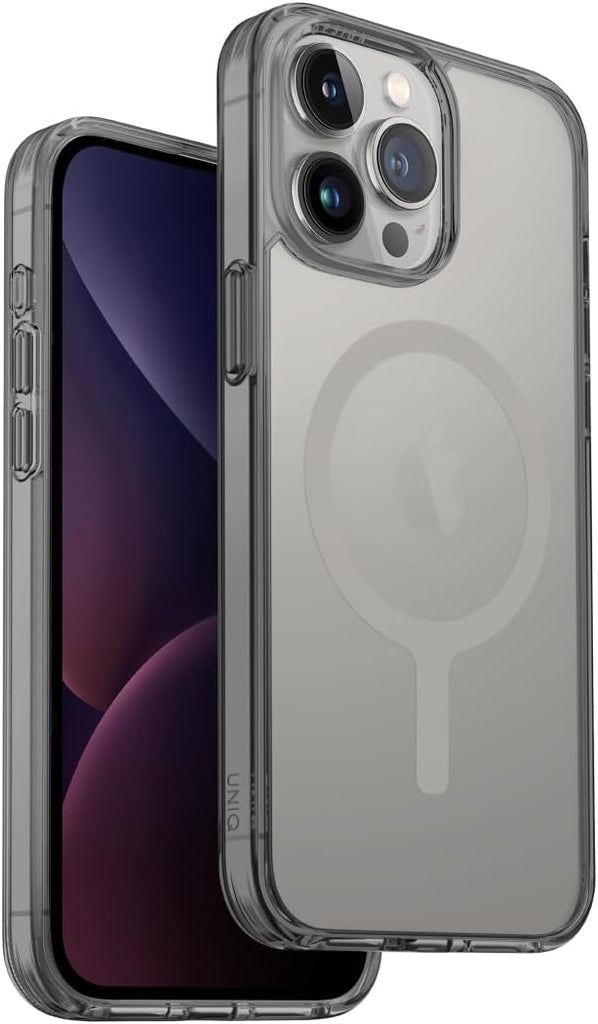 UNIQ LP Xtreme Case Compatible with iPhone 15 Pro, MagClick Magnetic Charging Compatible (SmokeBlue)
