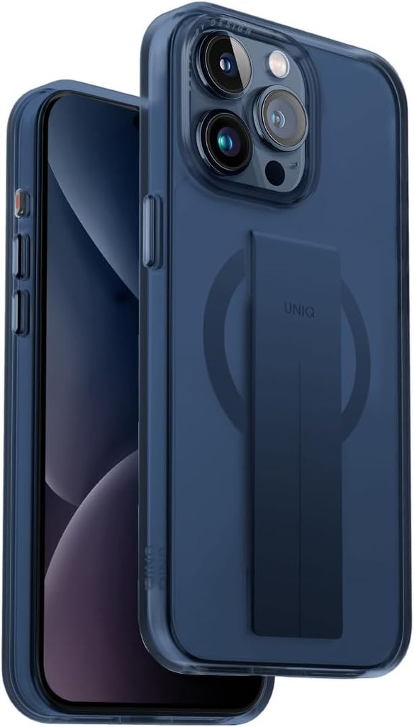 UNIQ Heldro Mag Phone Case Compatible with iPhone 15 Pro, MagClick Magnetic Charging Compatible (Black)
