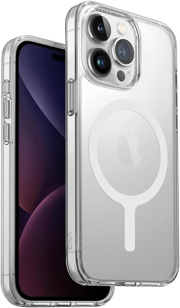 UNIQ LP Xtreme Phone Case Compatible with iPhone 15 Pro, MagClick Magnetic Charging Compatible (Darkgrey)