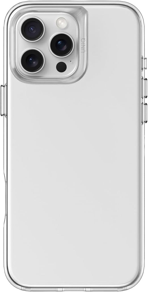 UNIQ AIR Fender Phone Case Compatible with Hybrid iPhone 16 PRO MAX (2024) 6.9 (Transparent)