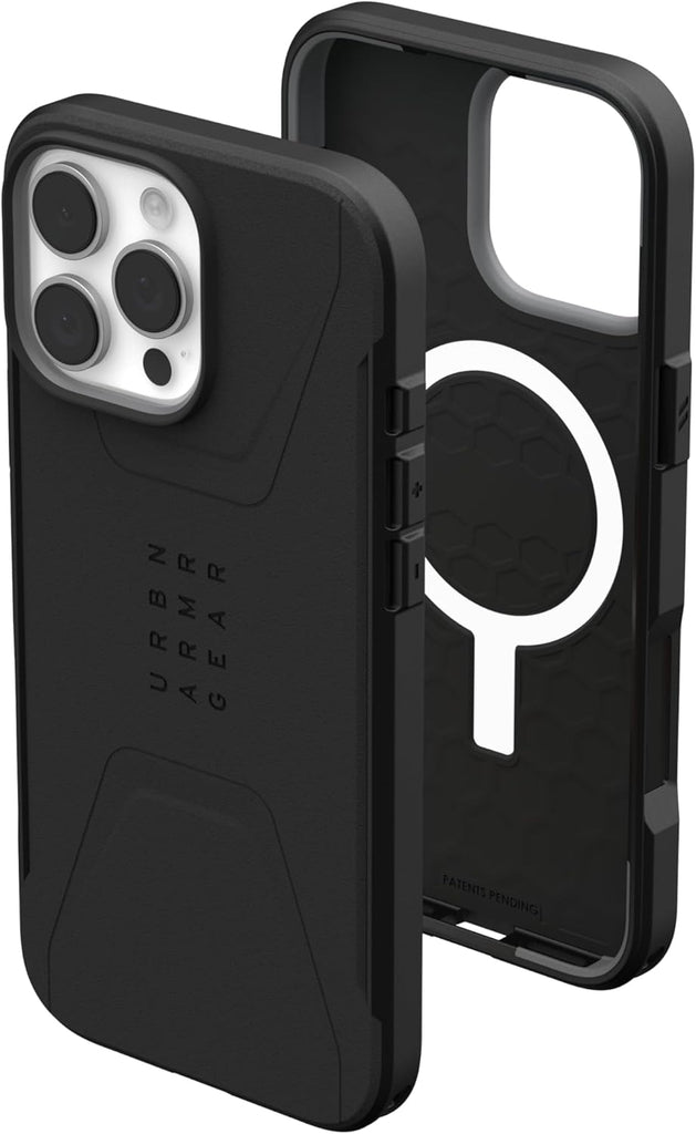 URBAN ARMOR GEAR UAG Designed for iPhone 16 Pro Max Case 6.9" Metropolis LT - Compatible with MagSafe Charging Rugged Shockproof Anti-Slip Military Grade Protective Cover, Kevlar Black - PhoneStore 豐達網上商店