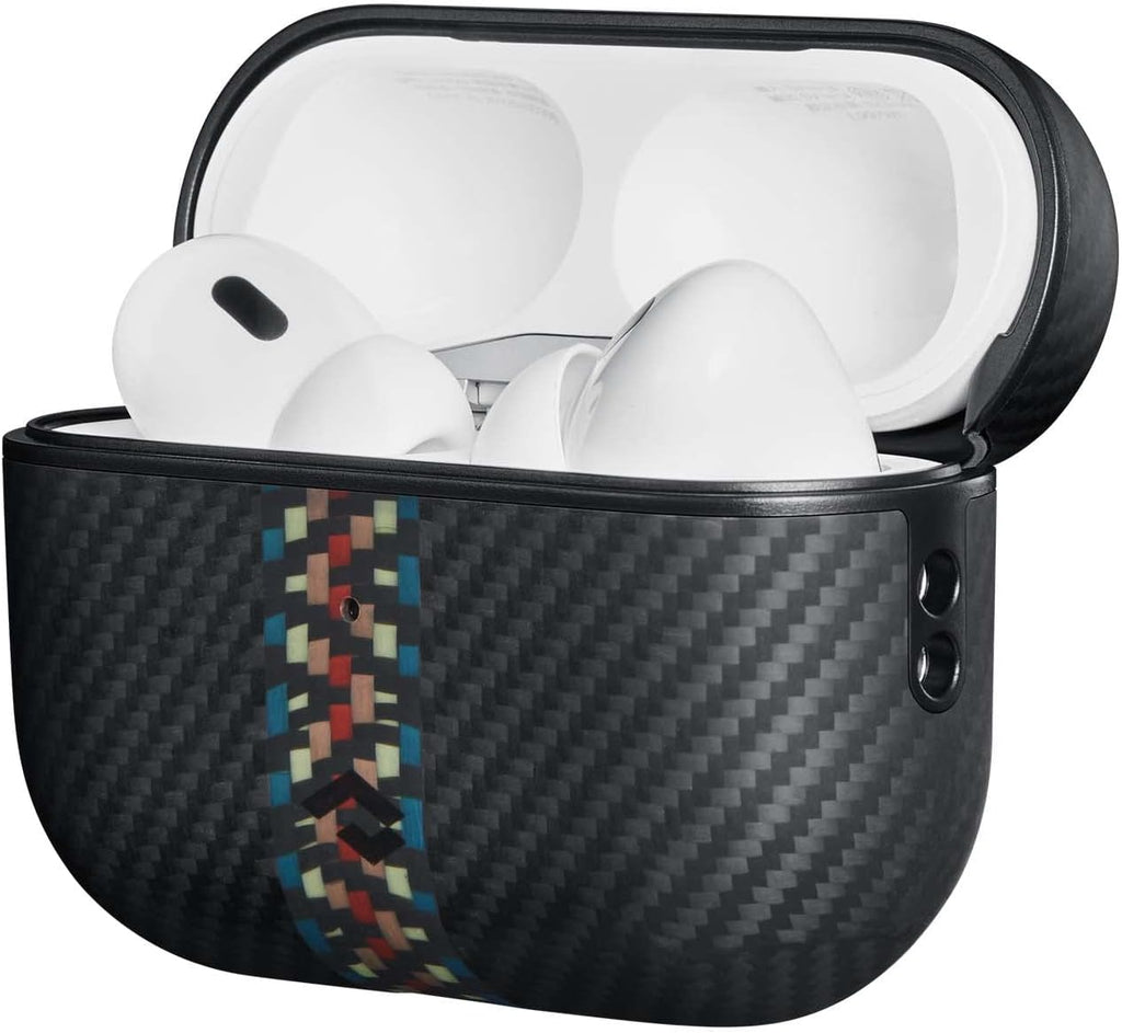 PITAKA for AirPods Pro 2 Case, Slim-Fit Shockproof Protective AirPods Pro 2nd Generation Case, Compatible with MagSafe, 600D Aramid Fiber Made - PhoneStore 豐達網上商店