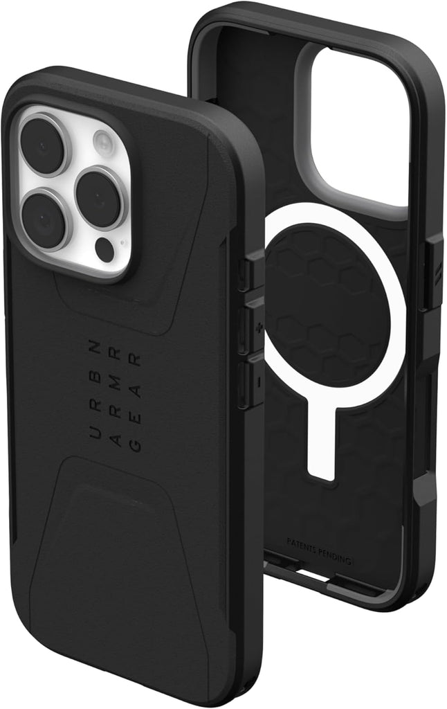 URBAN ARMOR GEAR UAG Designed for iPhone 16 Pro Case 6.3" Metropolis LT - Compatible with MagSafe Charging Rugged Shockproof Anti-Slip Military Grade Protective Cover, Kevlar Black - PhoneStore 豐達網上商店