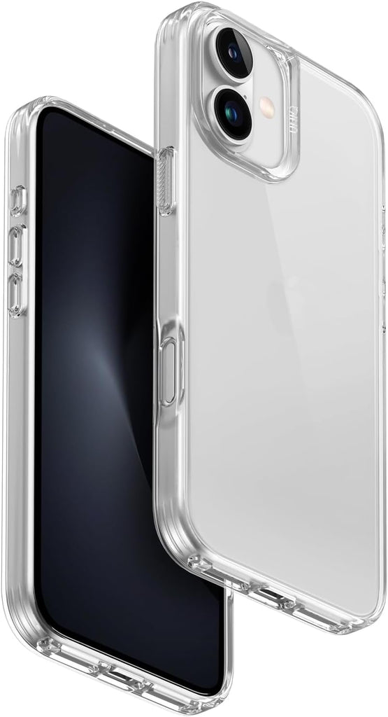 UNIQ AIR Fender Phone Case Compatible with Hybrid iPhone 16 Plus (2024) 6.7 (Transparent)