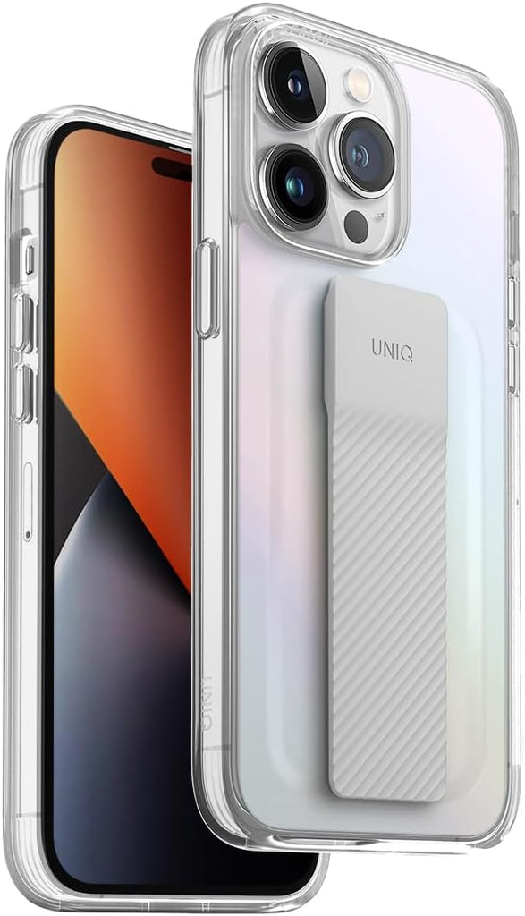 UNIQ Heldro Mount Phone Case Compatible with iPhone 14 Pro (Iridescent)