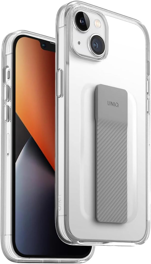 UNIQ Heldro Mount Phone Case Compatible with iPhone 14 Plus (Clear)