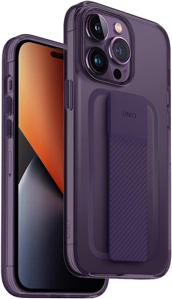 UNIQ Heldro Mount Phone Case Compatible with iPhone 14 Pro (FigPurple)