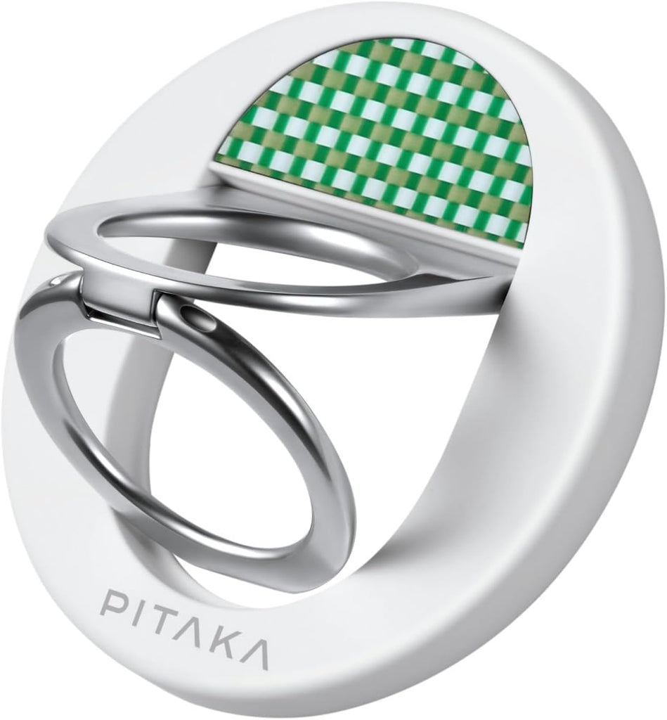 PITAKA Phone Ring Holder Magnetic Phone Grip Compatible with MagSafe Ring for iPhone 15/14/13/12 [MagEZ Grip] - PhoneStore 豐達網上商店