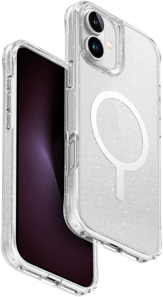 UNIQ LP Xtreme Phone Case Compatible with Hybrid iPhone 16 Plus (2024) 6.7, MAGCLICK Charging (Lucent)