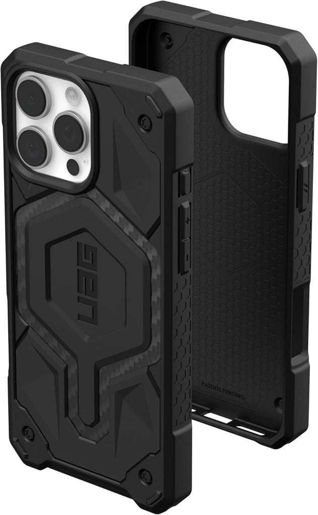 URBAN ARMOR GEAR UAG Designed for iPhone 16 Pro Max Case 6.9" Monarch Pro - Compatible with MagSafe Charging Rugged Heavy Duty Shockproof Anti-Slip Military Grade Protective Cover, Crimson - PhoneStore 豐達網上商店