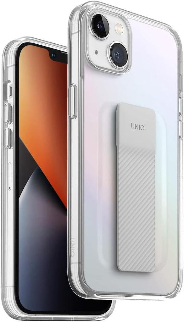 UNIQ Heldro Mount Phone Case Compatible with iPhone 14 Plus (Iridescent)