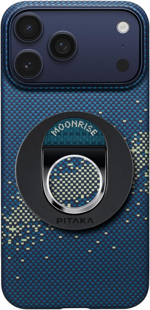 pitaka Ultra Slim Case and MagEZ Grip 3 for iPhone 17 Pro Max - 6.9", Milky Way Galaxy - PhoneStore 豐達網上商店