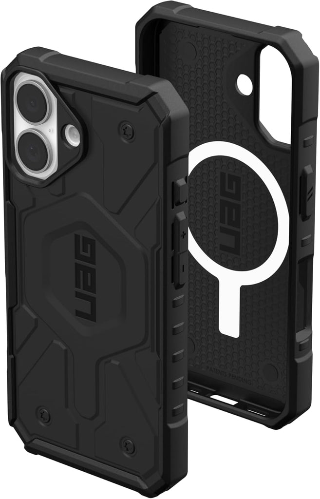 URBAN ARMOR GEAR UAG Designed for iPhone 16 Case Metropolis LT - Compatible with MagSafe Charging Rugged Shockproof Anti-Slip Military Grade Protective Cover, Kevlar Black - PhoneStore 豐達網上商店