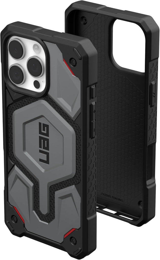URBAN ARMOR GEAR UAG Designed for iPhone 16 Pro Max Case 6.9" Monarch Pro - Compatible with MagSafe Charging Rugged Heavy Duty Shockproof Anti-Slip Military Grade Protective Cover, Crimson - PhoneStore 豐達網上商店