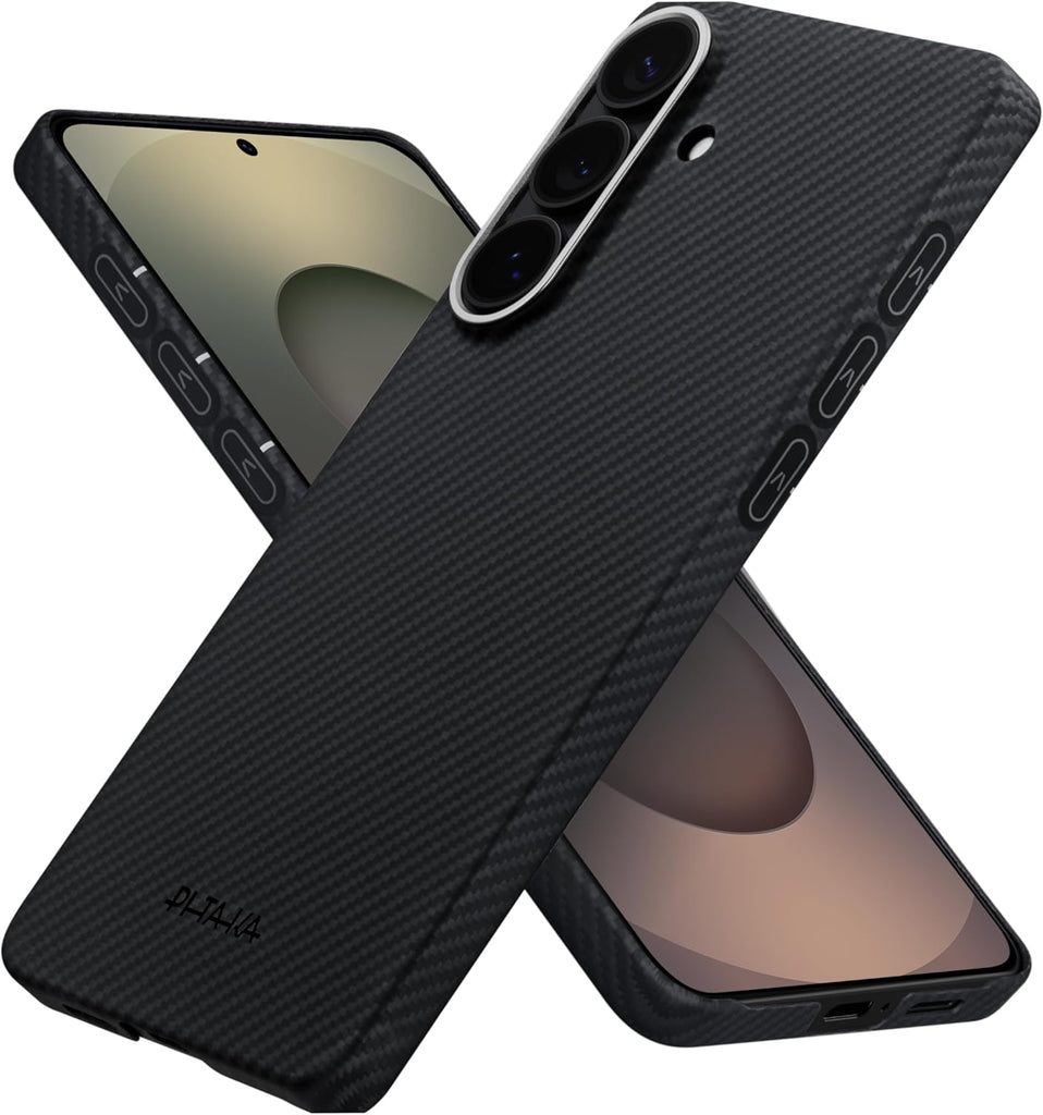 PITAKA Samsung Galaxy S26 Plus 600D 芳綸纖維極致輕薄保護殼 (黑/灰細紋) - PhoneStore 豐達網上商店