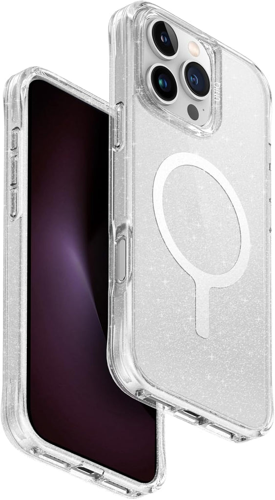 UNIQ LP Xtreme Phone Case Compatible with Hybrid iPhone 16 PRO MAX (2024) 6.9, MAGCLICK Charging (Lucent)