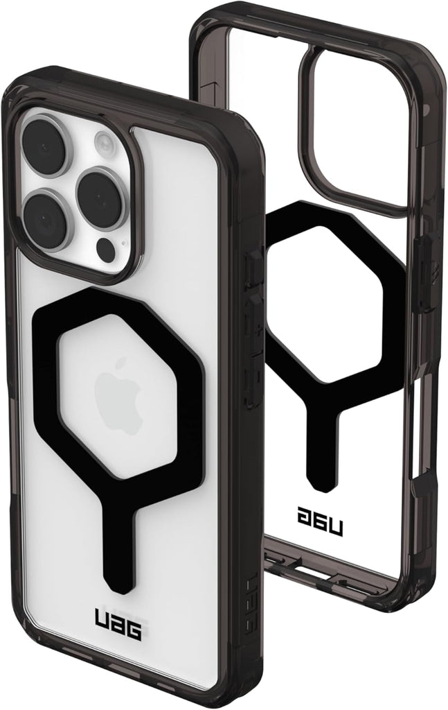 URBAN ARMOR GEAR UAG Designed for iPhone 16 Pro Case 6.3" Plasma XTE - Compatible with MagSafe Charging & Kickstand Rugged Shockproof Anti-Slip Military Grade Protective Cover, Black/Orange - PhoneStore 豐達網上商店