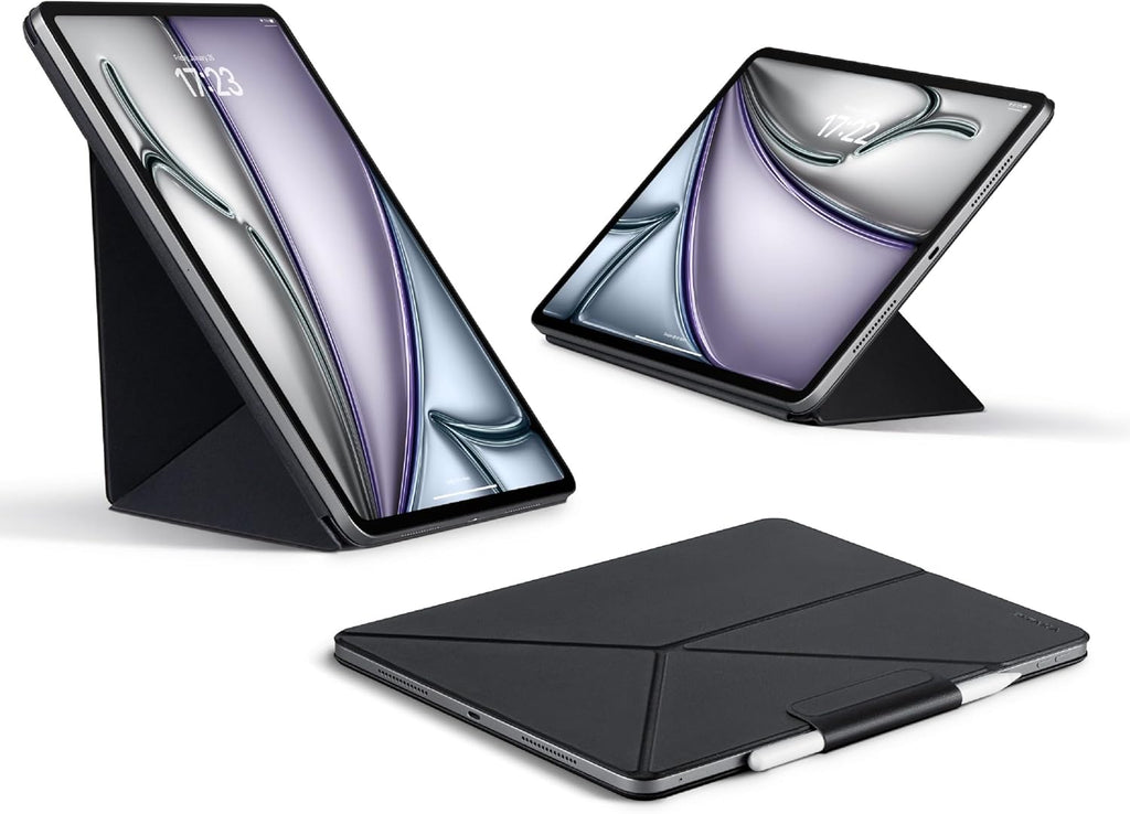 PITAKA for iPad (A16) 11th Generation Case (2025), iPad 10th Generation Case (2022), Portrait/Landscape Magnetic Folio with Pencil Holder, 4 Standing Angles, Black - PhoneStore 豐達網上商店