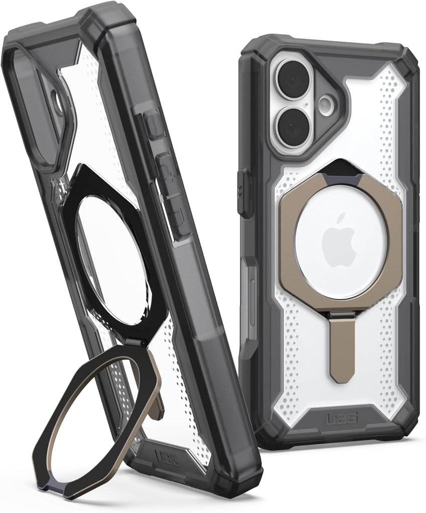 URBAN ARMOR GEAR UAG Designed for iPhone 16 Case 6.1" Plyo - Compatible with MagSafe Charging Rugged Slim Anti-Yellowing Transparent Clear Shockproof Military Grade Protective Cover, Ice/Silver - PhoneStore 豐達網上商店