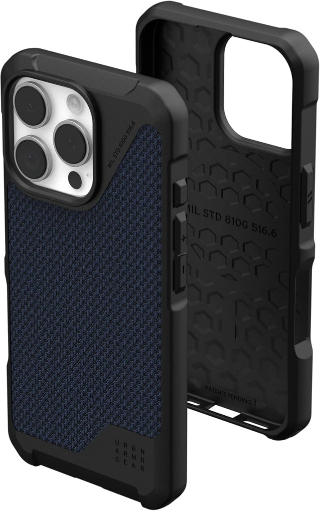 URBAN ARMOR GEAR UAG Designed for iPhone 16 Pro Case 6.3" Metropolis LT - Compatible with MagSafe Charging Rugged Shockproof Anti-Slip Military Grade Protective Cover, Kevlar Black - PhoneStore 豐達網上商店