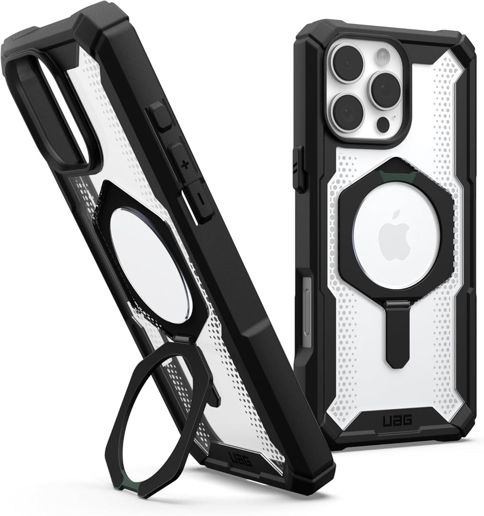 URBAN ARMOR GEAR UAG Designed for iPhone 16 Pro Max Case 6.9" Plasma XTE - Compatible with MagSafe Charging & Kickstand Rugged Shockproof Anti-Slip Military Grade Protective Cover, Ash/Titanium - PhoneStore 豐達網上商店