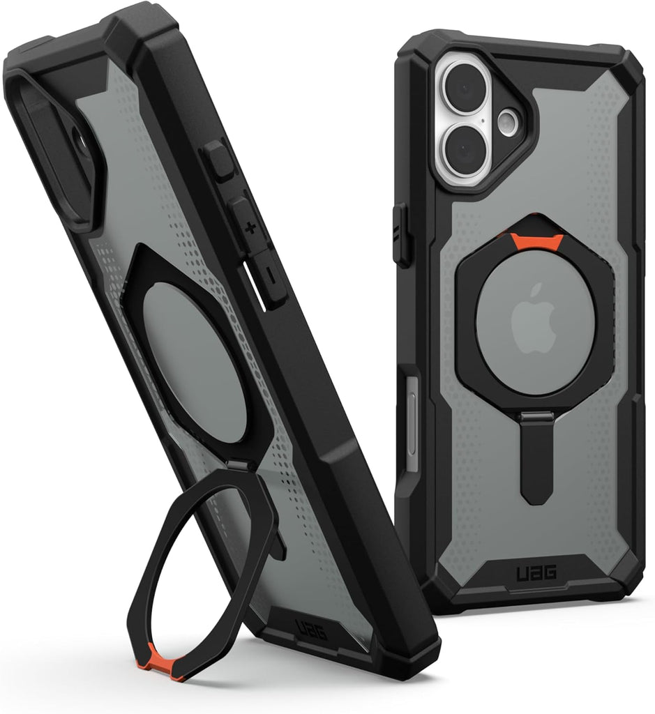 URBAN ARMOR GEAR UAG Designed for iPhone 16 Plus Case 6.7" Plyo - Compatible with MagSafe Charging Rugged Slim Anti-Yellowing Transparent Clear Shockproof Military Grade Protective Cover, Ice/White - PhoneStore 豐達網上商店