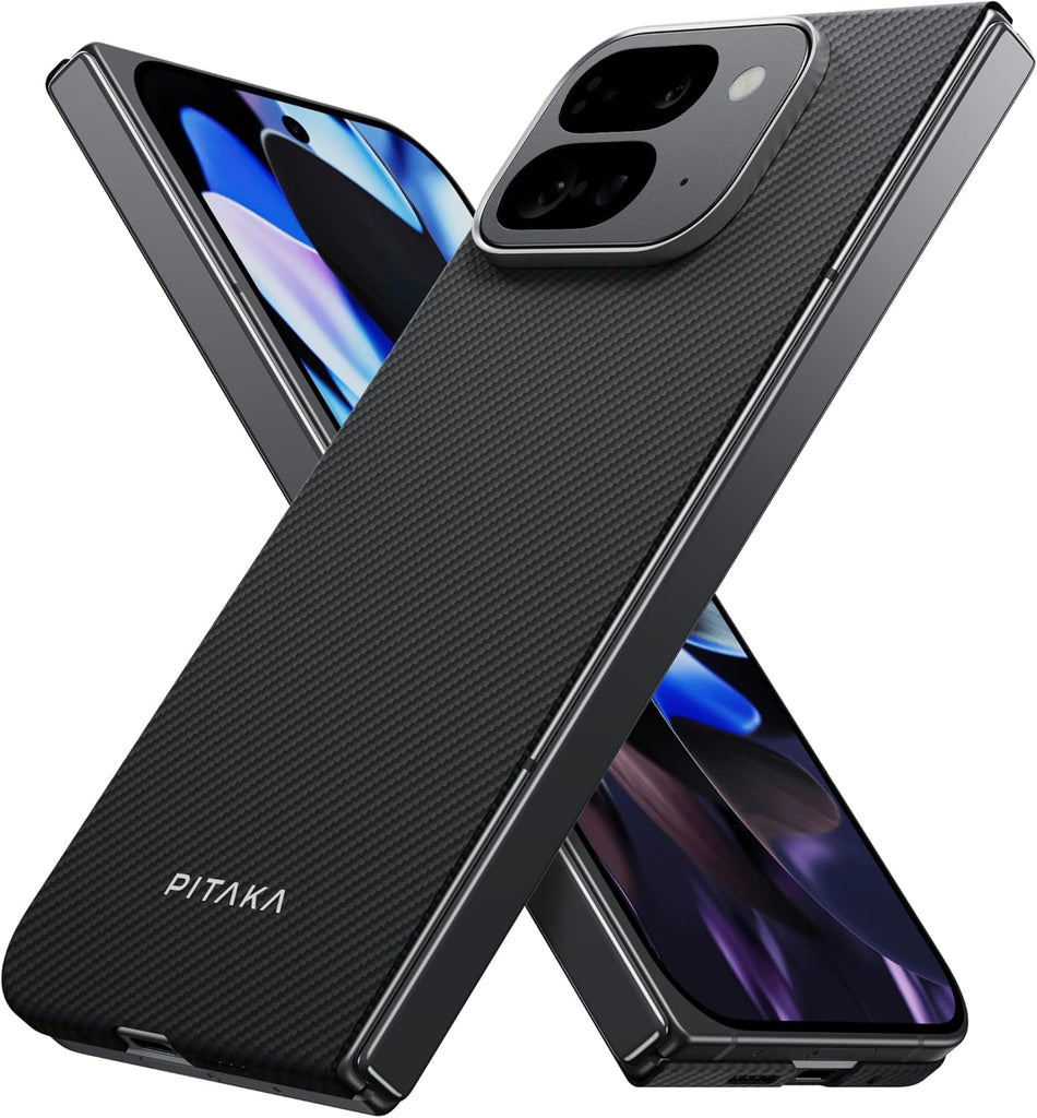 pitaka for Pixel 9 Pro Fold Case, Slim & Light Case for Pixel 9 Pro Fold with a Caseless Touch Feeling, 600D Aramid Fiber Made - PhoneStore 豐達網上商店