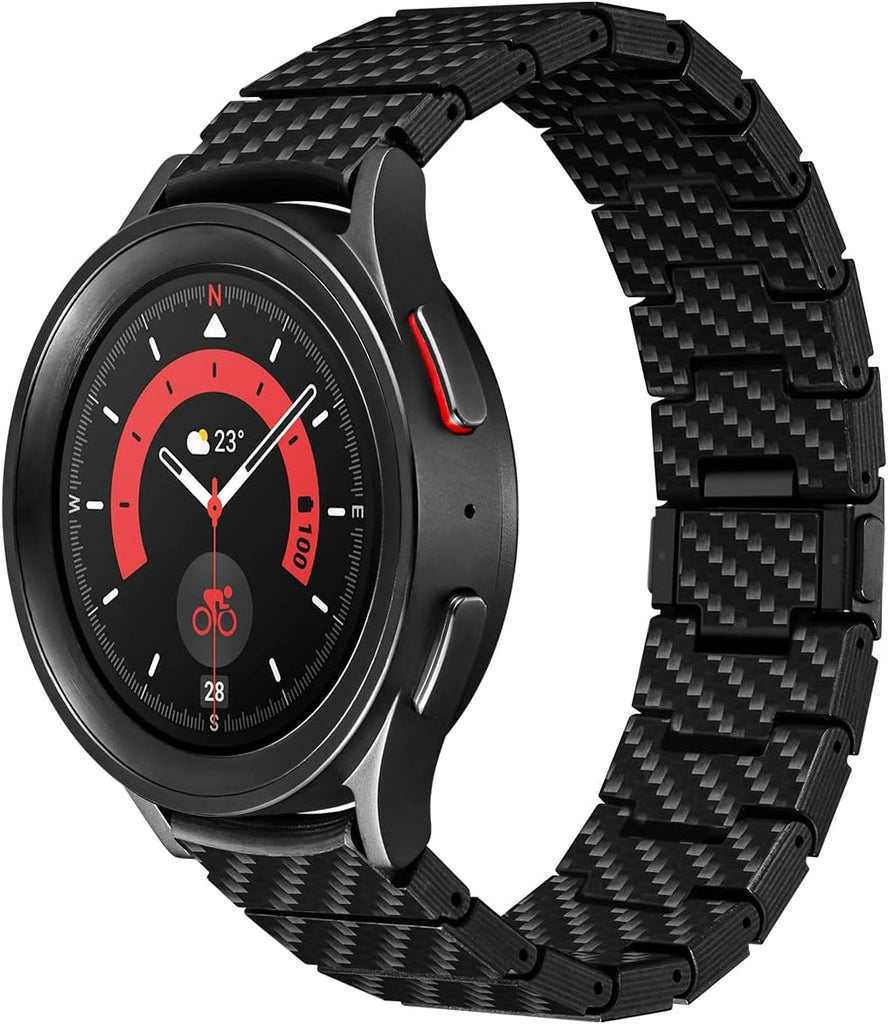pitaka Carbon Fiber Watch Band for Galaxy Watch 7/6/5/4, 47/46/45/44/43/42/40mm, Slim & Light Watch Band for Galaxy Watch - PhoneStore 豐達網上商店