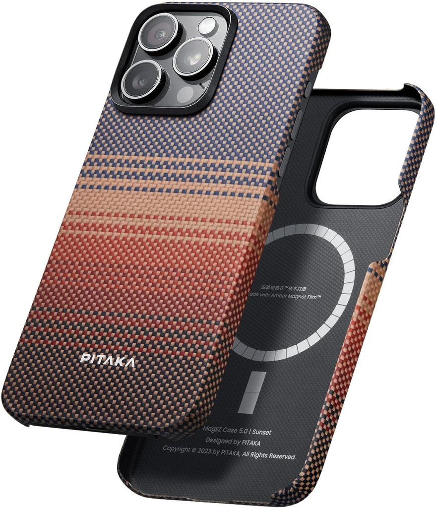 PITAKA iPhone 15 Pro MagSafe 保護殼 - 纖薄輕巧，軍規防護，提升手機體驗 - PhoneStore 豐達網上商店