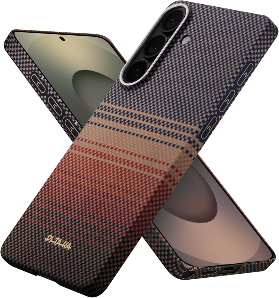 PITAKA Samsung Galaxy S26 Plus 1500D 芳綸纖維極致輕薄保護殼 (Sunset 日落) - PhoneStore 豐達網上商店