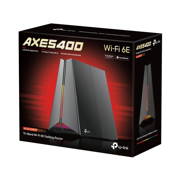 TP-Link Archer GXE75 AXE5400 三頻 WiFi 6E 電競路由器 | 2.5G 端口 + 火山美學 RGB 設計 - PhoneStore 豐達網上商店