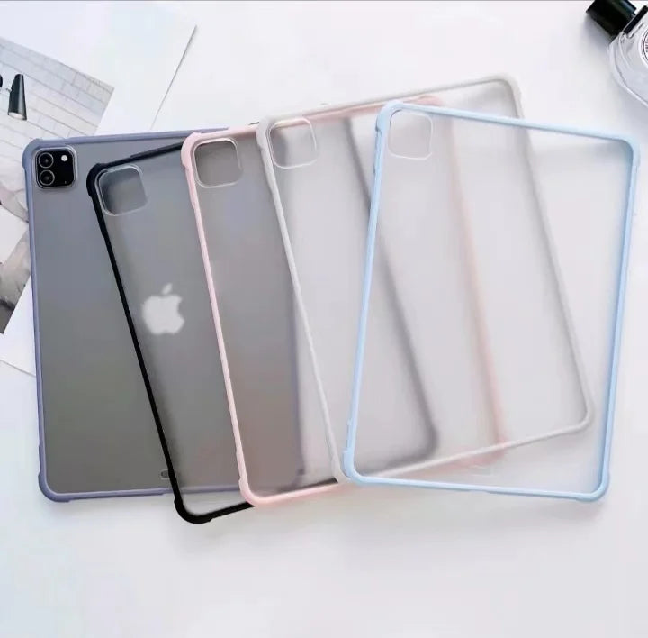 Transparent Shell Tablet Case For Apple iPad Pro12.9 2018 2020 2021 2022 A2437 A2766 A2764 A2436 PC+TPU Shockproof Tablet Cover