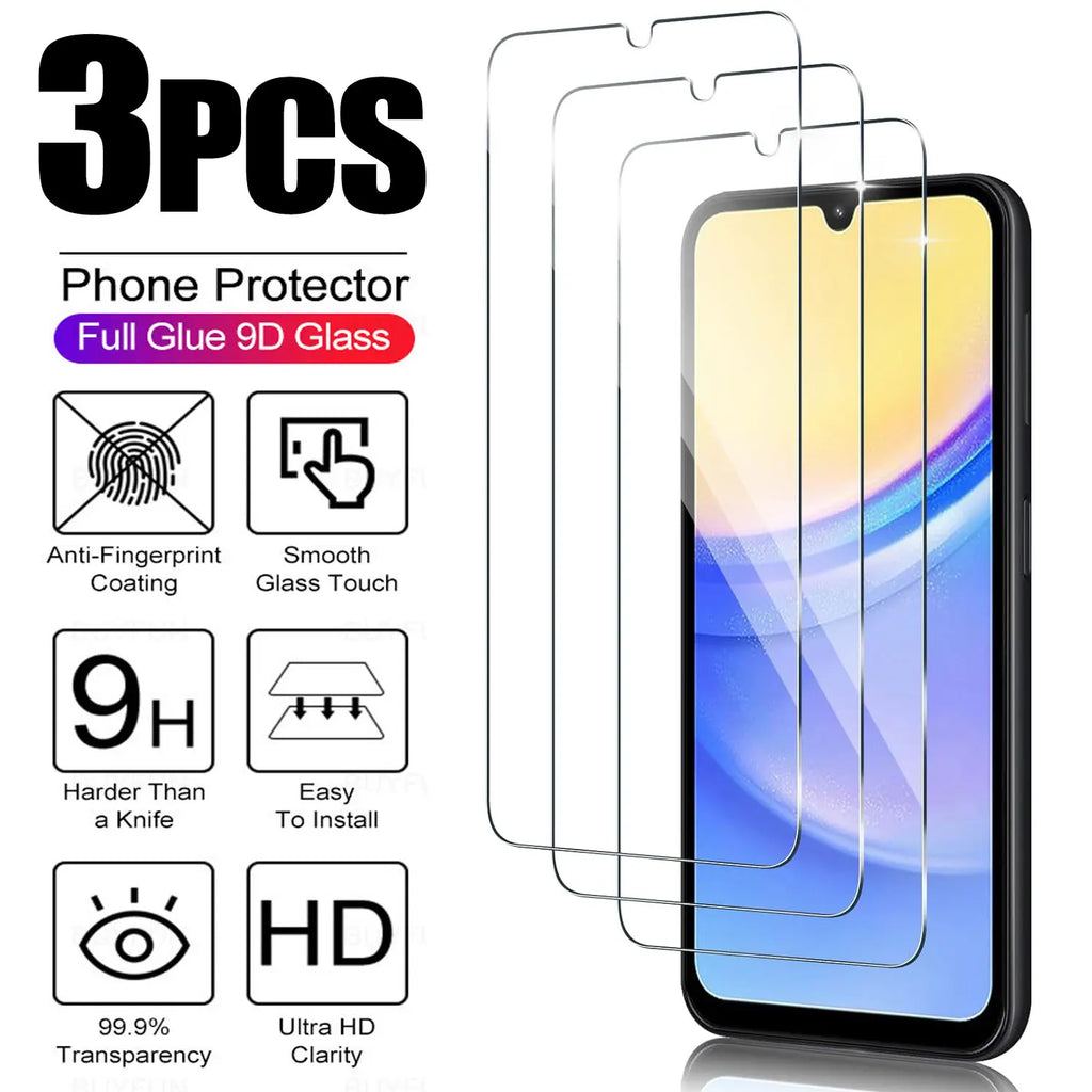 3PCS Protection Glass For Xiaomi Redmi K20 K30 K40 K50 K60 K70 Pro Tempered Screen Protector Redmi Note 10 Pro 10T 10S 11 12 13
