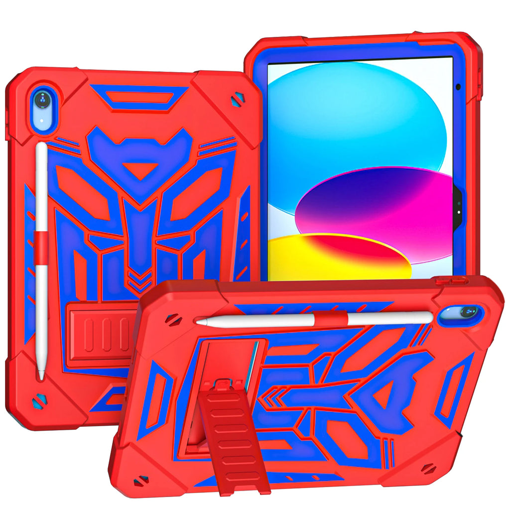 Case For iPad 10th Generation 10.9"Kids Cover iPad 10.9 2022 Air 5 Air4 Military Shockproof Kickstand Handle Shoulder Strap Capa