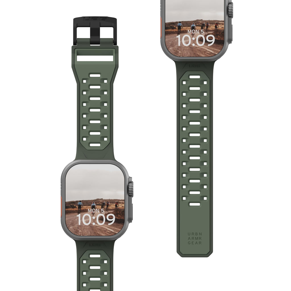 UAG Apple Watch Band 49/46/45/44mm for iWatch Series Ultra 2/Ultra/4-10/SE 2/SE Civilian Titanium, Sport Sweatproof Adjustable Replacement Watch Strap