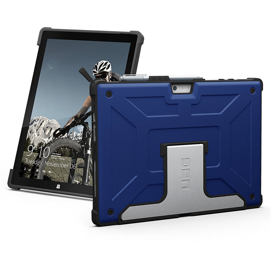 UAG Designed for Microsoft Surface Pro 7 Plus, Pro 7, Pro 6, Pro 5th Gen (2017) (LTE), Pro 4 Case w/ Hand Strap & Shoulder Strap Plasma Drop Tested Cover, White/Grey