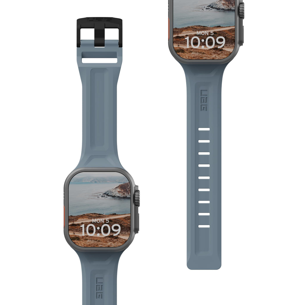 UAG Apple Watch Band 49/46/45/44mm, iWatch Series Ultra 2/Ultra/4-10/SE 2/SE Silicone Band Scout Slim Adjustable Waterproof Sporty Replacement Watch Strap, Black